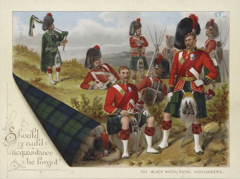 The Black Watch, Royal Highlanders by Richard Simkin