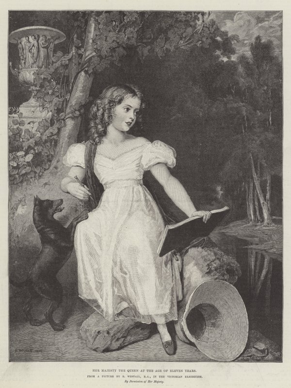 Her Majesty the Queen at the Age of Eleven Years by Richard Westall