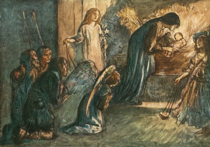 But See! The Virgin Blest Hath Laid Her Babe to Rest by Robert Anning Bell