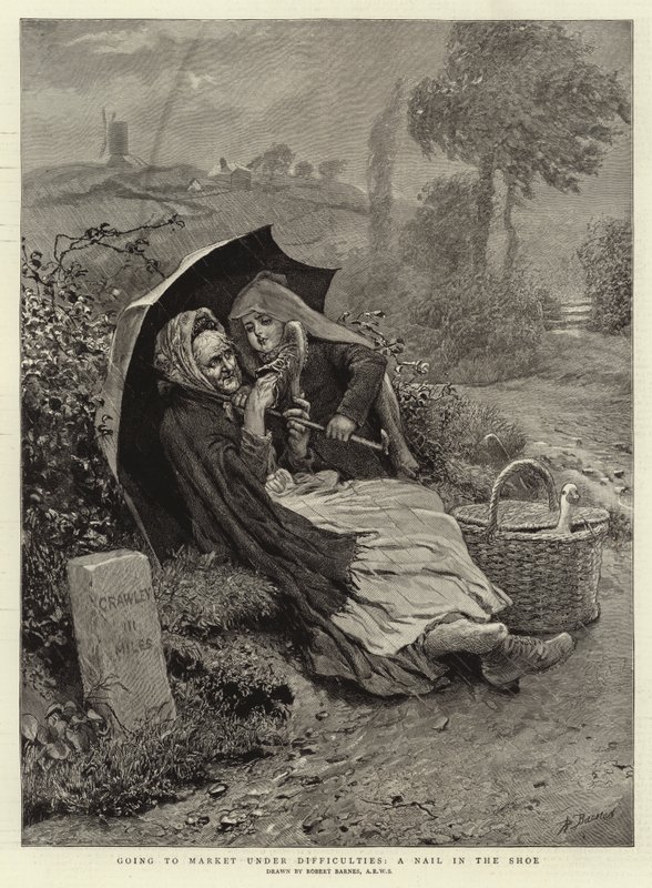 Going to Market under Difficulties, a Nail in the Shoe by Robert Barnes