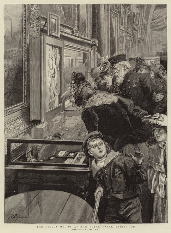The Nelson Relics at the Royal Naval Exhibition by Robert Barnes