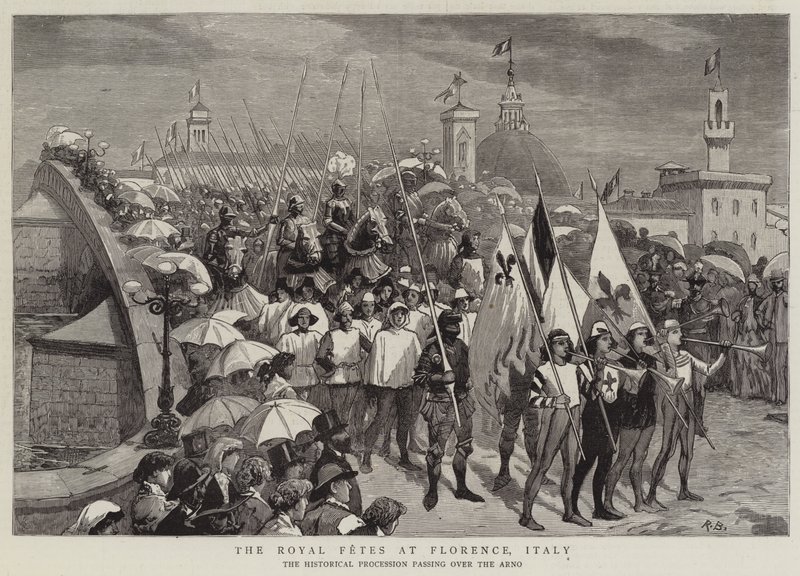 The Royal Fetes at Florence, Italy by Robert Barnes