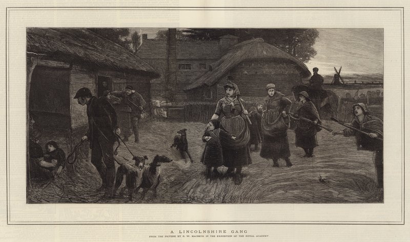 A Lincolnshire Gang by Robert Walker Macbeth