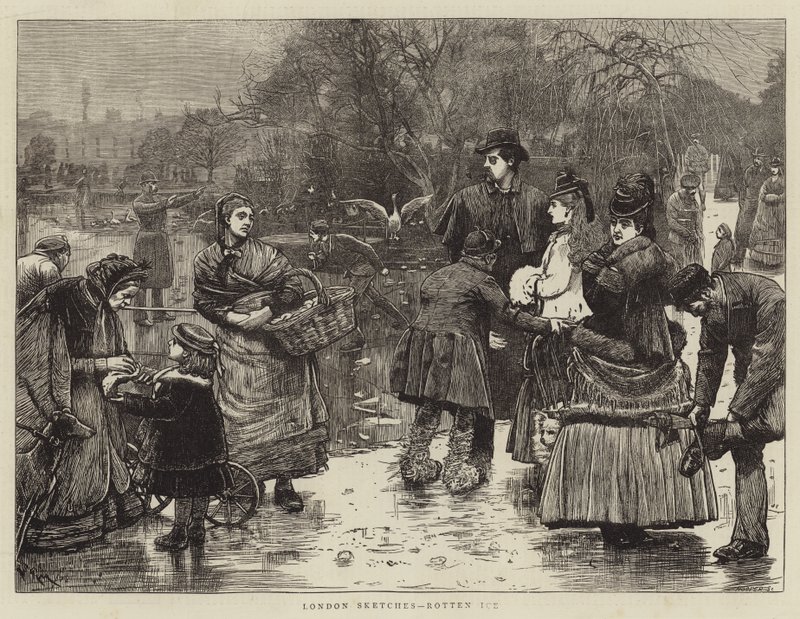 London Sketches, Rotten Ice by Robert Walker Macbeth