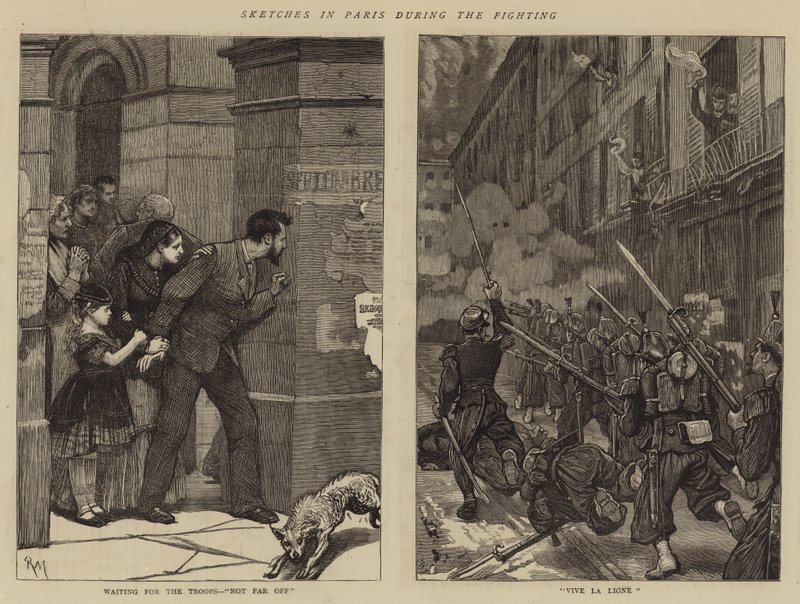 Sketches in Paris during the Fighting by Robert Walker Macbeth