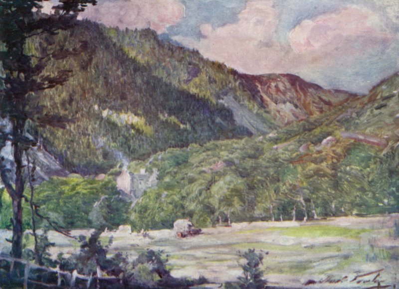 A Hayfield near Portmadoc by Robert (after) Fowler