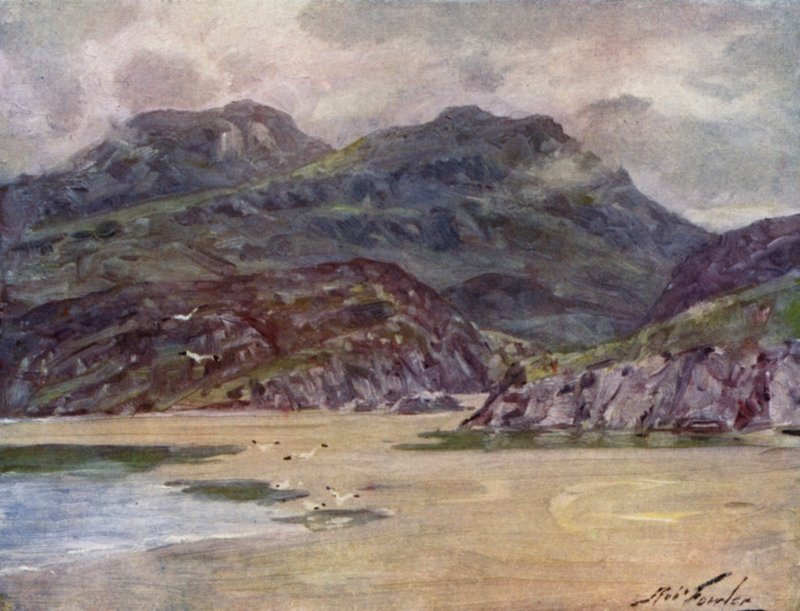 A Lonely Shore near Penrhyn Deudraeth by Robert (after) Fowler