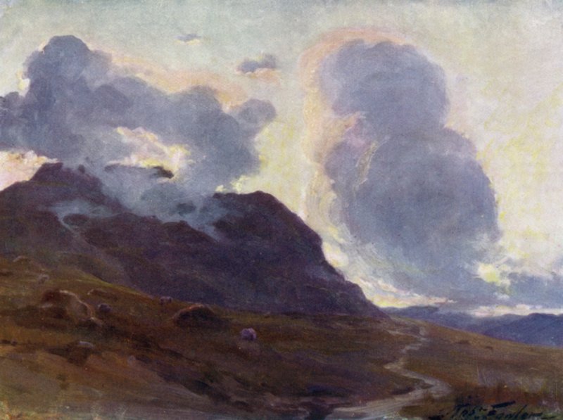 Coming Night, near Beddgelert by Robert (after) Fowler