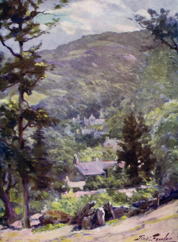 Distant View of Bettws-y-Coed by Robert (after) Fowler