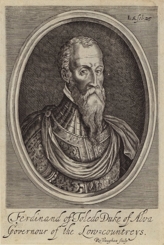 Fernando Alvarez de Toledo, 3rd Duke of Alba, Spanish General and Governor of the Spanish Netherlands by Robert (after) Vaughan