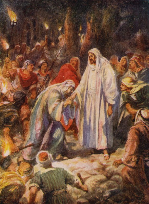 Jesus Christ betrayed by Judas by Robert Ambrose (after) Dudley