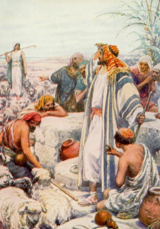 Jacob meeting Rachel by Robert Ambrose Dudley