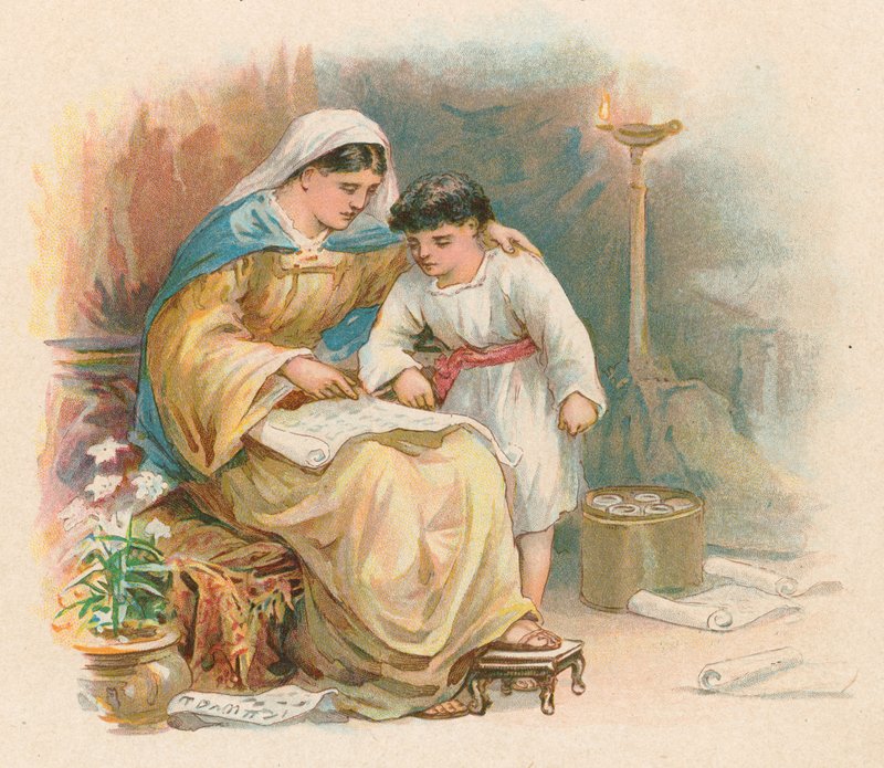 Timothy and his mother by Robert Ambrose Dudley