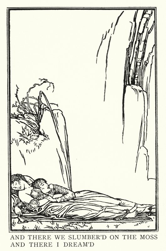 Illustration for Poems by John Keats: La Belle Dame Sans Merci by Robert Anning Bell