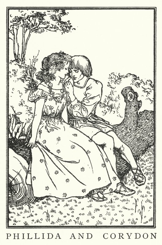 Phillida and Corydon by Robert Anning Bell
