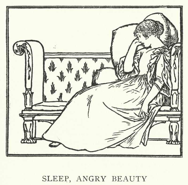 Sleep, angry beauty by Robert Anning Bell