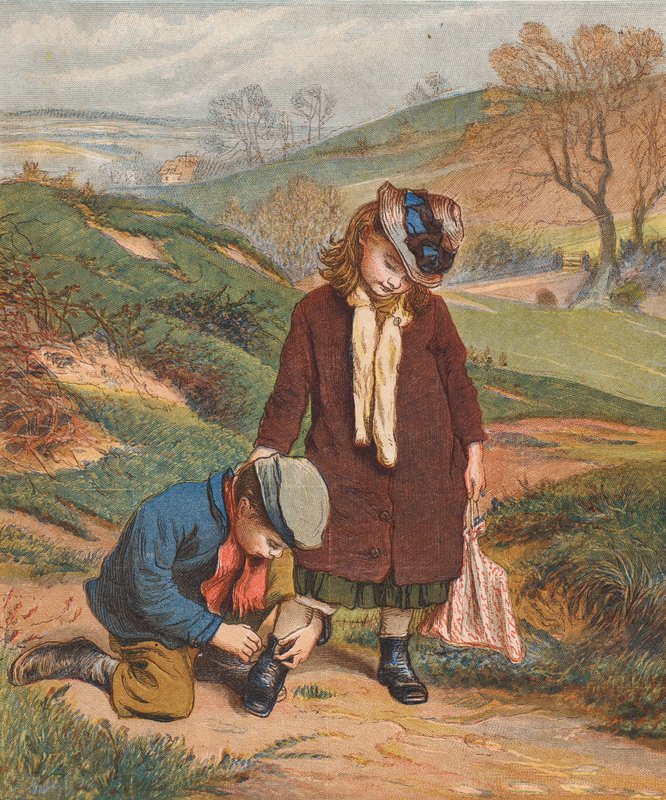 A Friend in Need, a Boy Tying Up a Girl