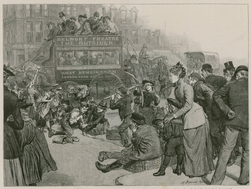 Gleaning for fuel in London, When the cat
