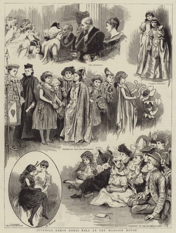 Juvenile Fancy Dress Ball at the Mansion House by Robert Barnes
