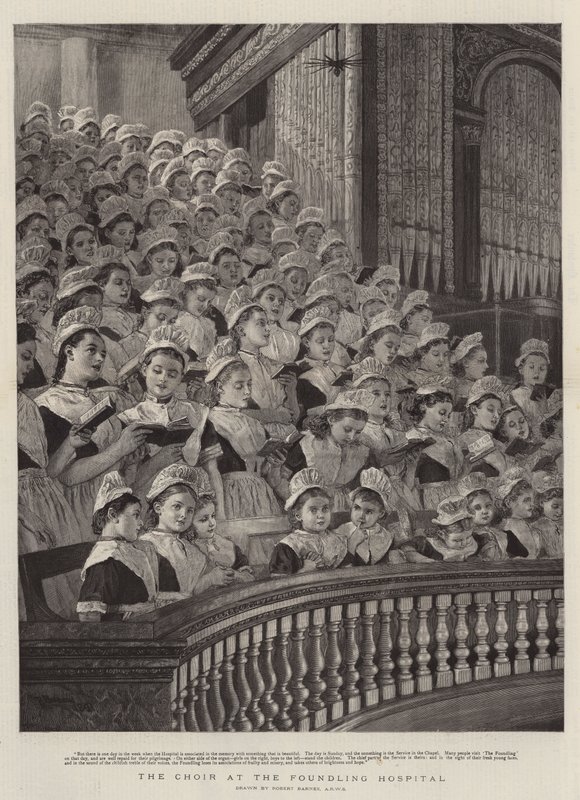 The Choir at the Foundling Hospital by Robert Barnes