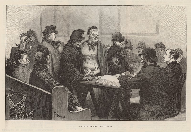 The London Flower Mission, Clerkenwell Close, London - Candidates for Employment by Robert Barnes