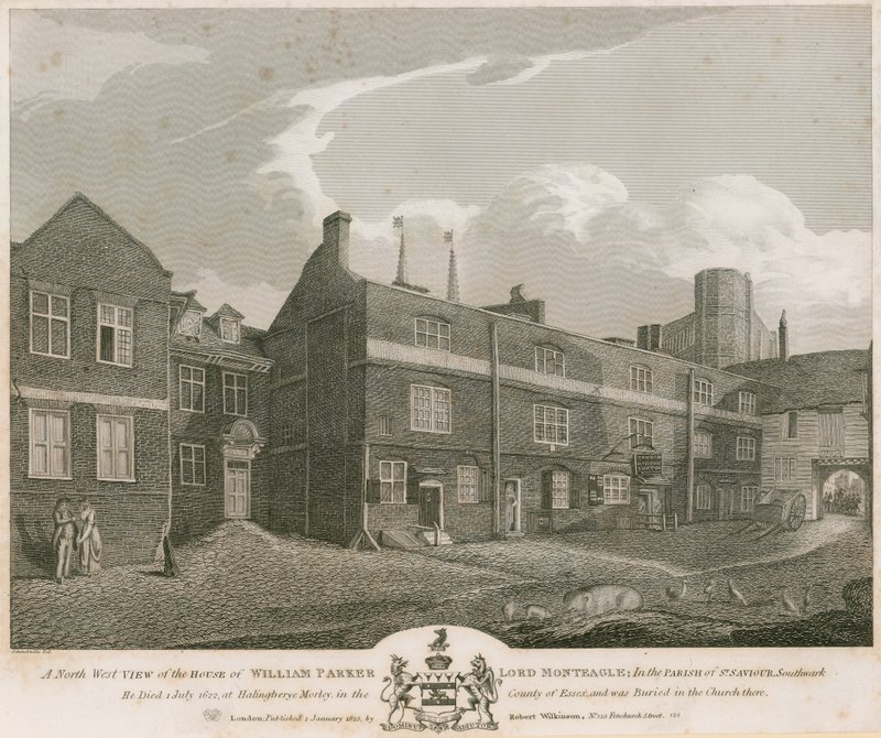 A North West View of the House of William Parker, Lord Monteagle by Robert Blemell Schnebbelie