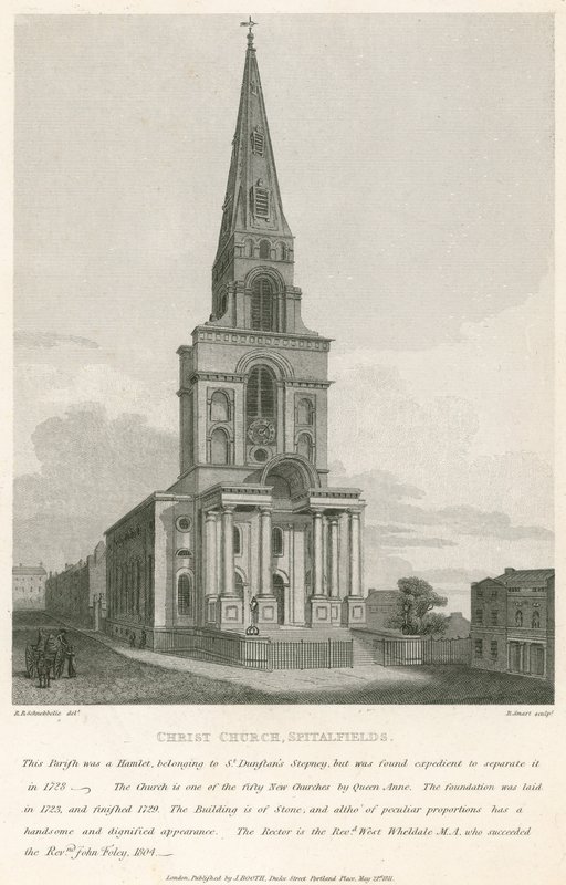 Christ Church, Spitalfields, London by Robert Blemell Schnebbelie