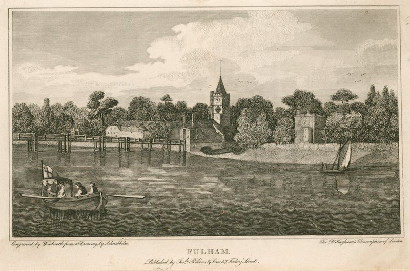 Fulham Church, London by Robert Blemell Schnebbelie