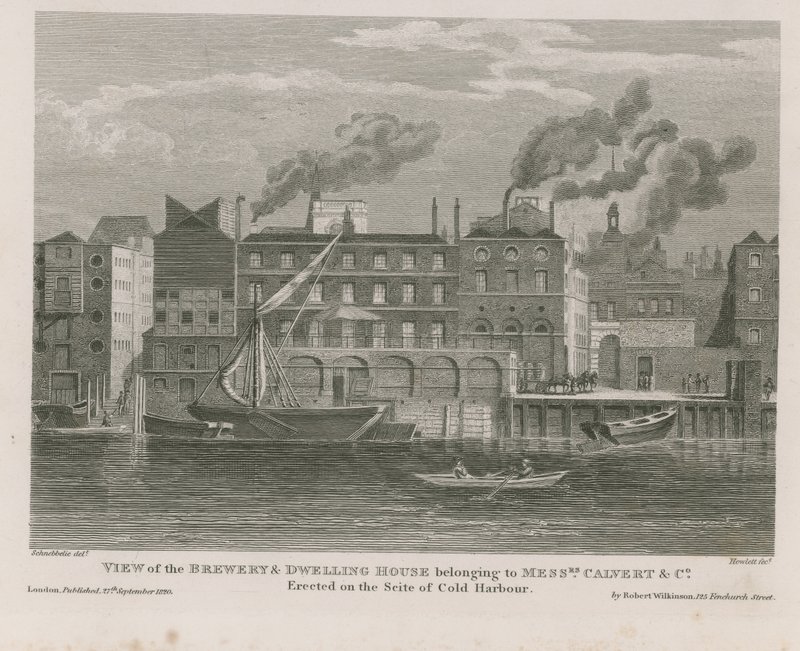 View of the brewery and dwelling house by Robert Blemell Schnebbelie