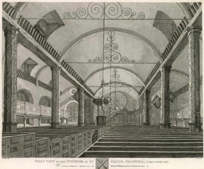 West view of the interior of St Paul