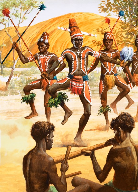 Aborigine Dance by Robert Brook