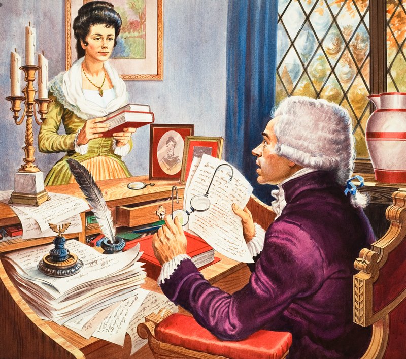 Robespierre and Eleanore Duplay by Robert Brook