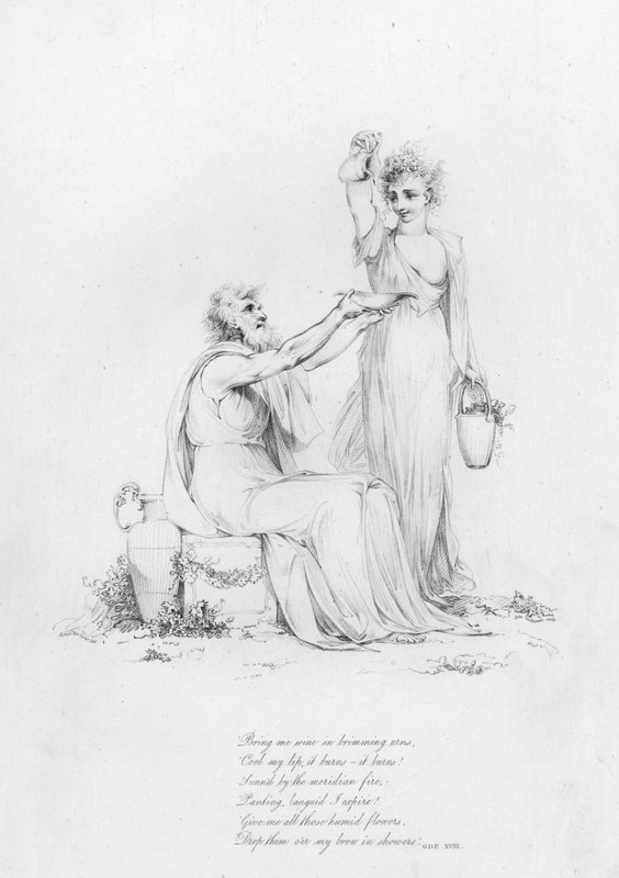 Anacreon, Ode XVIII by Robert Kerr (after) Porter