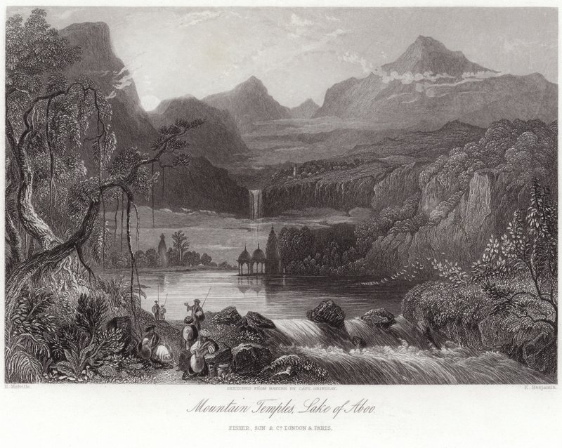 Mountain Temples on the Lake of Aboo by Robert Melville Grindlay