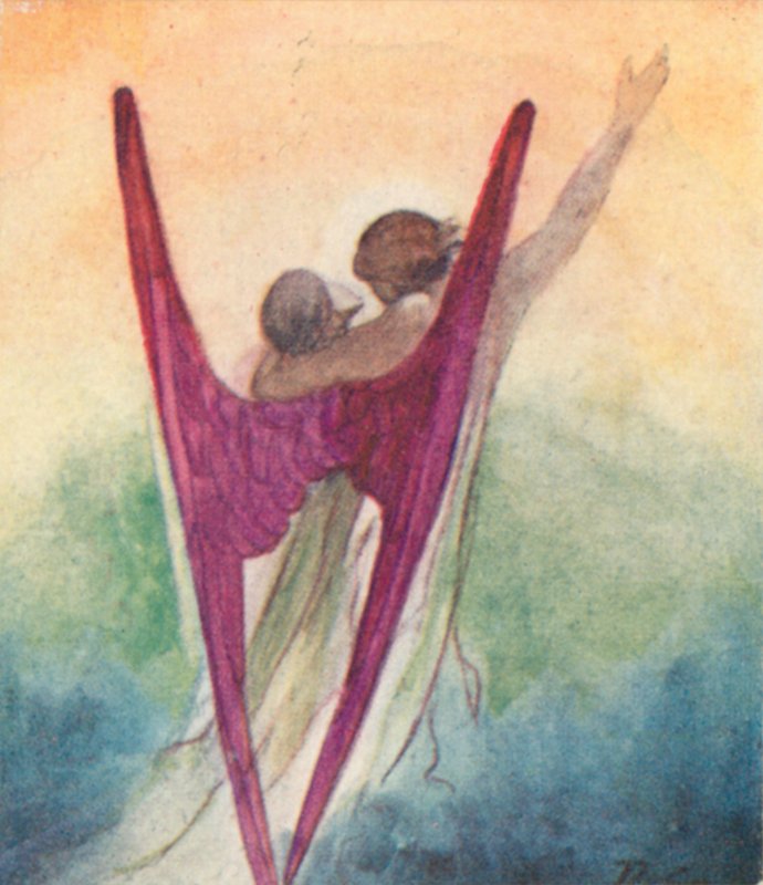 Illustration for The Dream Of Gerontius by Cardinal Newman by Robert Traill Rose