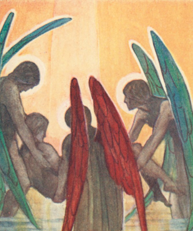 Illustration for The Dream Of Gerontius by Cardinal Newman by Robert Traill Rose