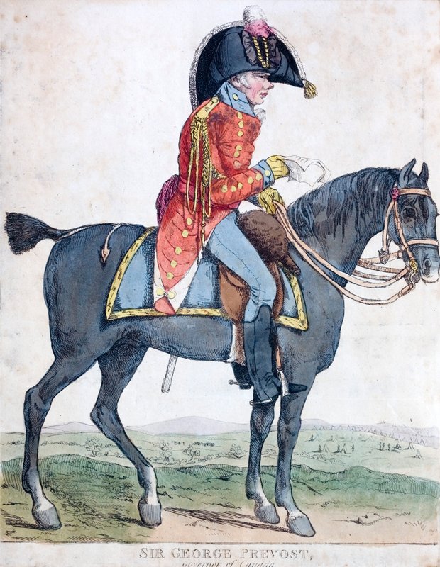 Sir George Prevost, British soldier and colonial administrator, Governor General of Canada by Robert the younger Dighton