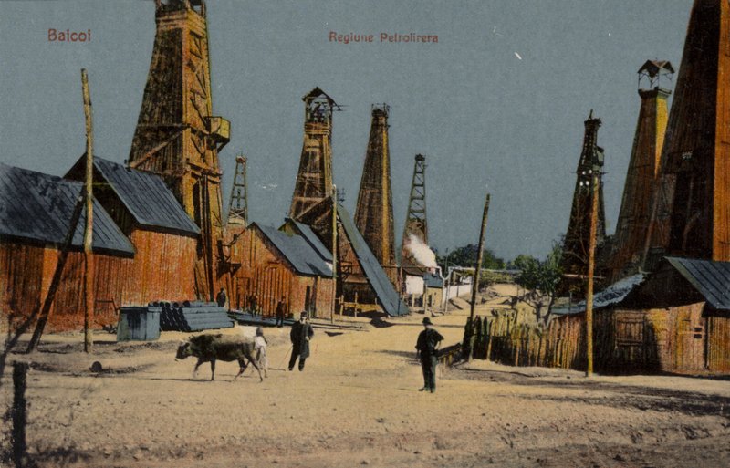 Oil Wells, Baicoi, Romania by Romanian School