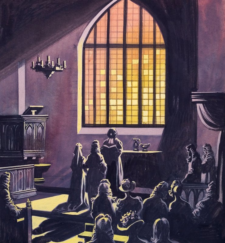 Eighteenth Century Wedding by Ron Embleton
