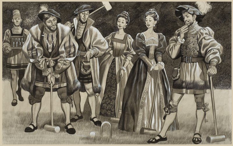 Francis I Playing Croquet by Ron Embleton