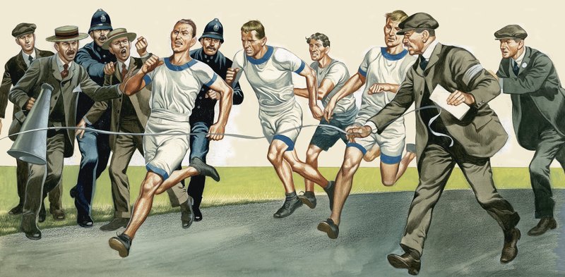 Running Race by Ron Embleton