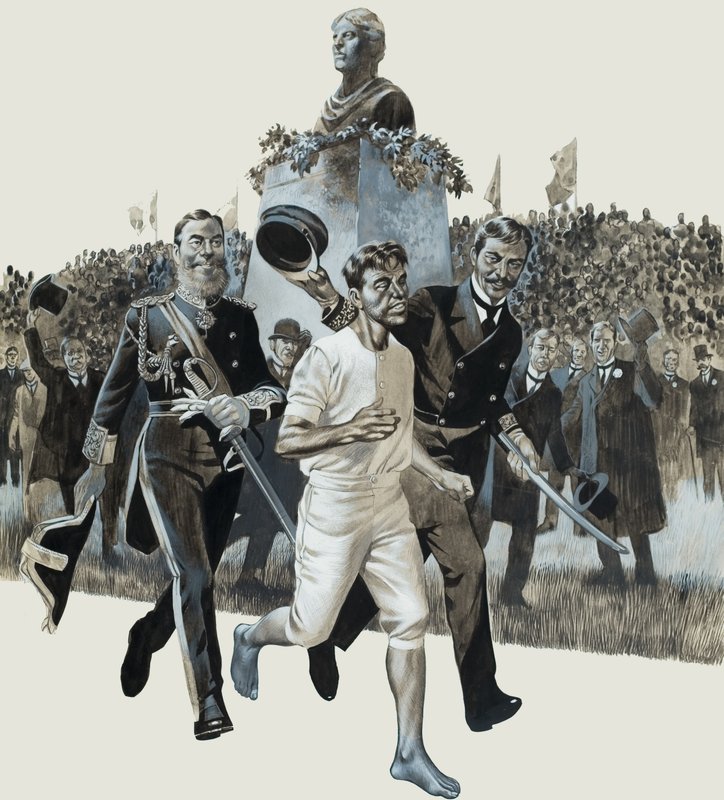 Spiridon Louis by Ron Embleton