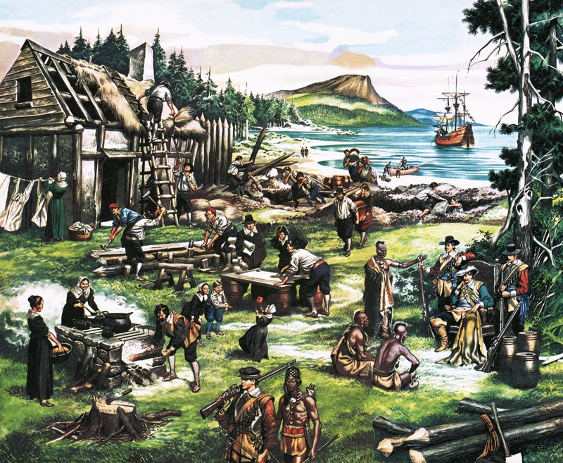 The American Settlers by Ron Embleton