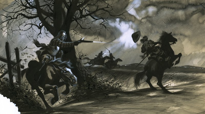The Farmer who Ruled England, Death and Glory on the Moor by Ron Embleton