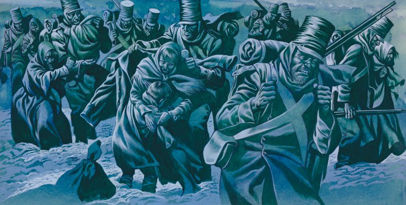 The Retreat to Corunna by Ron Embleton