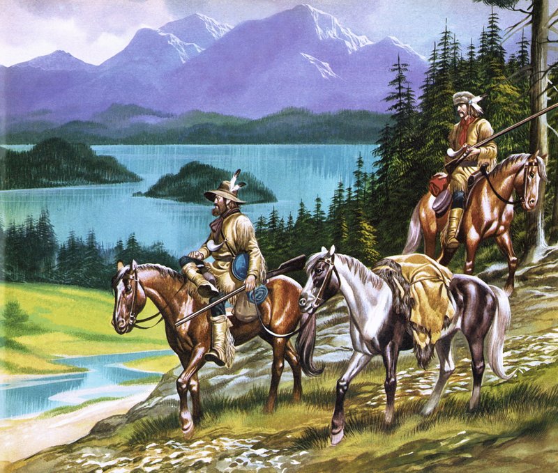 Trappers in the Wild West by Ron Embleton