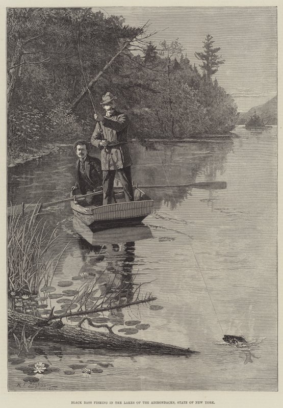 Black Bass Fishing in the Lakes of the Adirondacks, State of New York by Rufus Fairchild Zogbaum