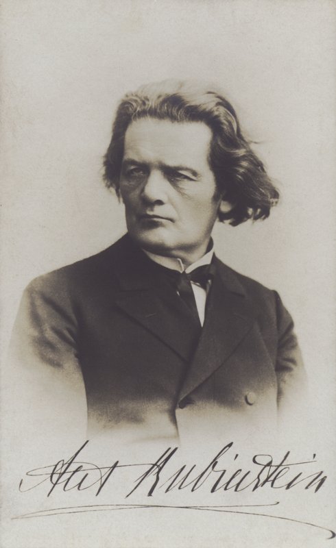 Anton Rubinstein, Russian composer, conductor and pianist by Russian Photographer (after)