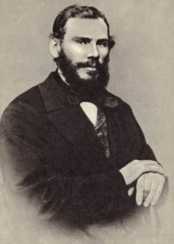 L. N. Tolstoy, Moscow, 1862 by Russian Photographer