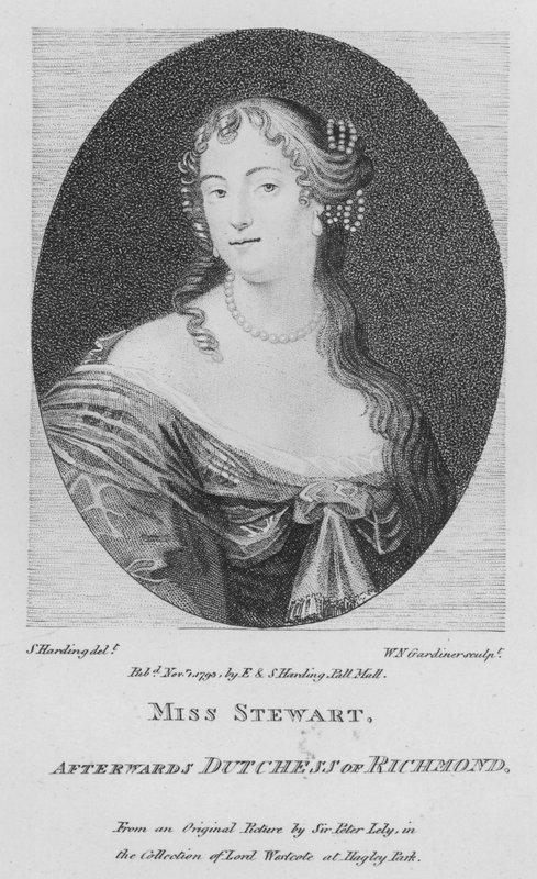 Miss Stewart, afterwards Duchess of Richmond by S. (after) Harding